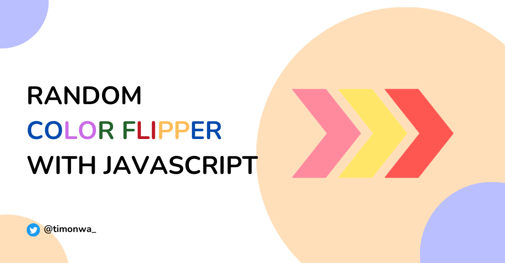 How to Build a Random Color Flipper with Vallina Javascript