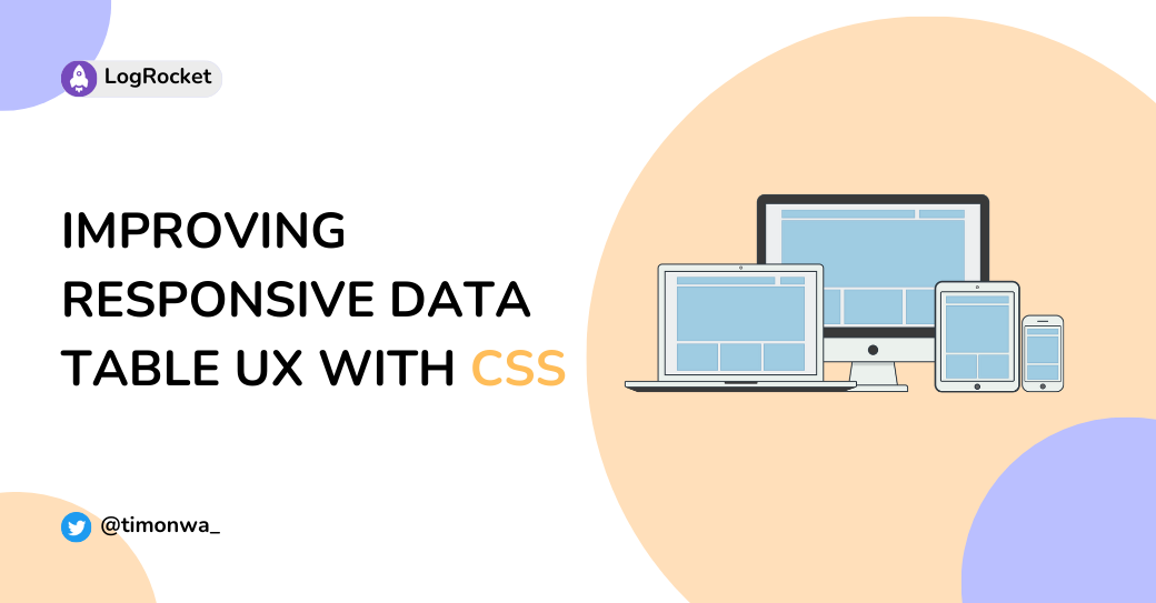 Improving responsive data table UX with CSS